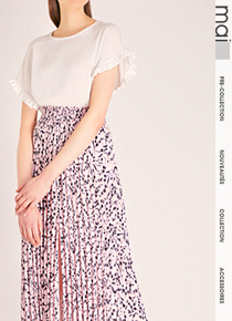 Maj*(or) Pleated Midi Skirt;$280.00 누구라도 편하게 슬림해보이는 밴딩스커트!!;피팅추가